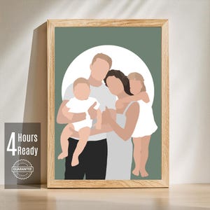 Personalized Portrait, Custom Minimalist Digital Portrait Faceless Illustration ASAP - Faceless Digital Art. Printable Art. Profile picture