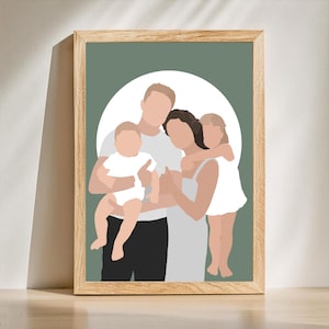 Personalized Portrait, Custom Minimalist Digital Portrait Faceless Illustration ASAP - Faceless Digital Art. Printable Art. Profile picture