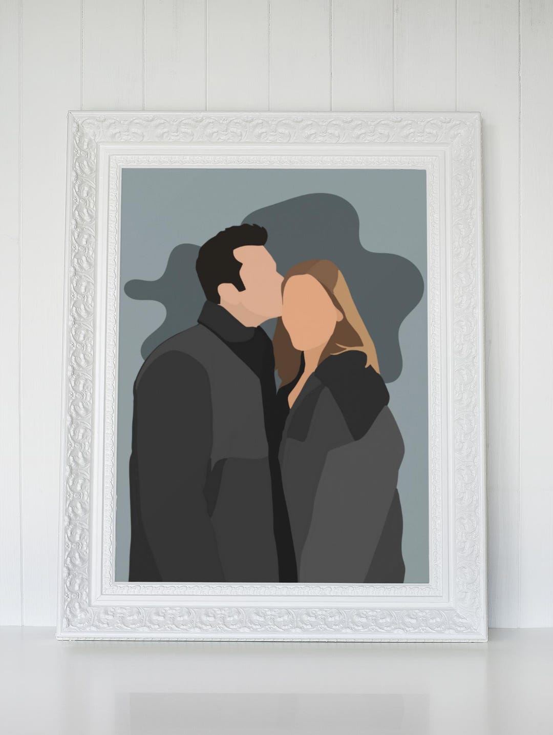 Custom Minimalist Digital Portrait Faceless Illustration ASAP ...