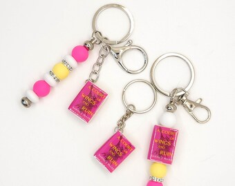 A Court of Wings and Ruin Mini Book Keychain – ACOWAR Merch for Fantasy Romance Readers | BookTok Book Lover Gift | Fantasy Romance Keychain