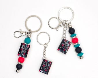Inspired by From Blood and Ash | Fantasy Romance Mini Book Keychain | BookTok Gift | Book Lover |