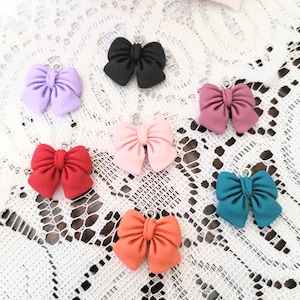 Cute Bow Charms | Kindle Charms | Phone Charm | USB, USB-C Charm | iPhone, iPad Charm | Dust Plug | Charm Tether | Gift | Accessory