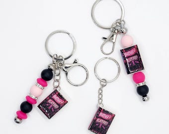 Butcher & Blackbird Mini Book Keychain – Dark Romance Bookish Gift for Fiction-Obsessed Readers