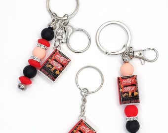 Scythe & Sparrow Mini Book Keychain – Dark Romance Bookish Gift for Fiction-Obsessed Readers