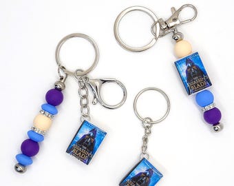 The Assassin’s Blade Mini Book Keychain – Throne of Glass Merch, Bookish Charm, Fantasy Reader Gift, Miniature Book Keychain
