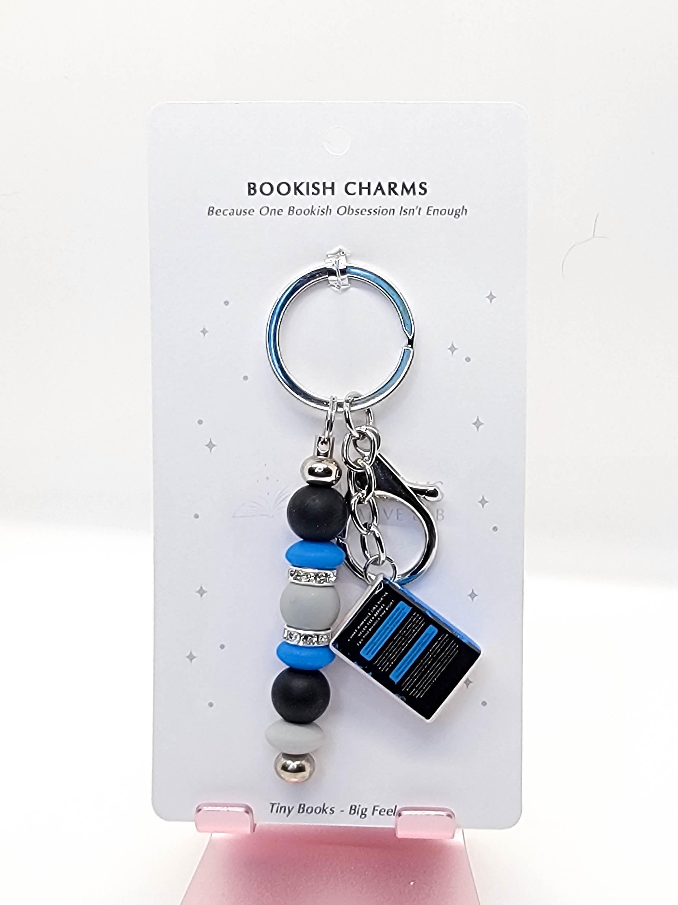 Lights Out Mini Book Keychain – Dark Romance Bookish Charm – Gifts