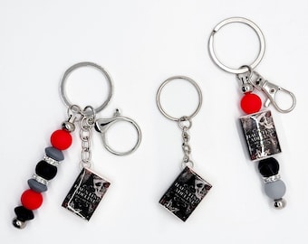 Haunting Adeline Bookish Keychain - Mini Book Charm for Readers Dark Romance Edition, BookTok Favorite | Fan Gift