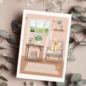 Golden Retriever Card - Greetings Cards - Dog Cards