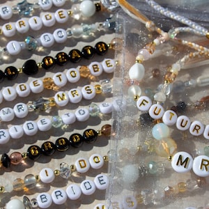 Engagement & Bridal Friendship Bracelets | I Do, Bride to Be, Future Mrs | Bachelorette, Shower, Wedding Gifts | Discount Bundles Available
