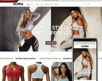 Shopify Sport Theme, Activewear Shopify Store, Shopify Template for Active Wear, Sportswear Shopify, Sport Clothing Theme, Shopify Sport