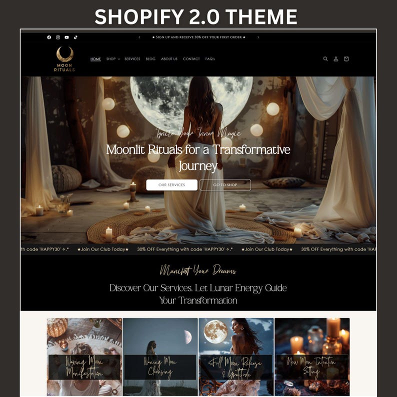Dark Shopify Theme, Magic Shopify Theme, Numerology Shopify, Tarot ...