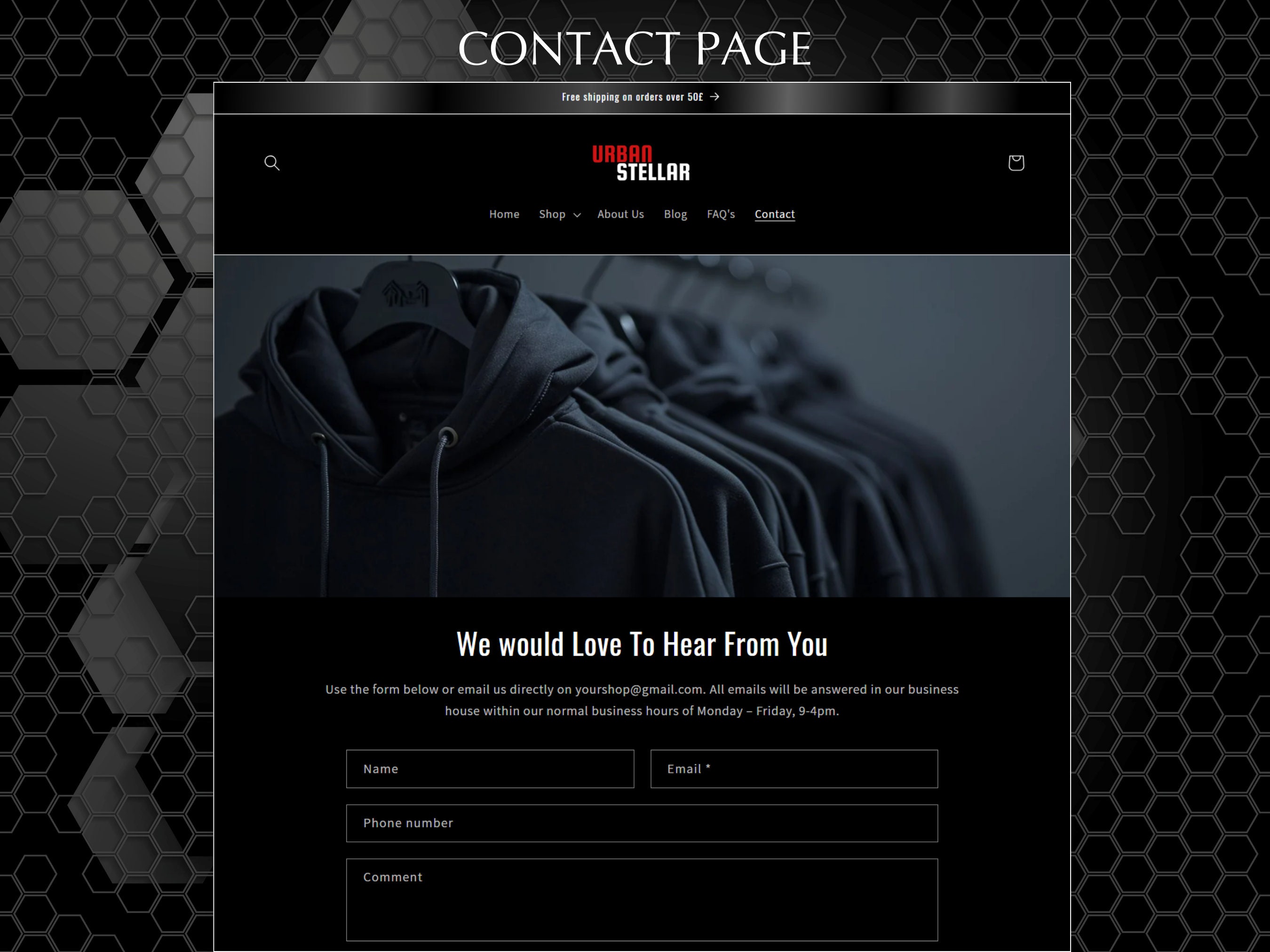 Shopify Plack Black Shopify Theme, Ecommerce Website, T-shirt Business Shopify ...