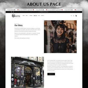Gothic Shopify Theme, Goth Shopify dropshipping store, Halloween Shopify Theme, POD Shopify Theme, Mystic Shopify, Magick Shopify Template image 8