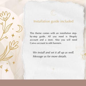 Thème Shopify sorcière, thème Shopify céleste, bannière Magic Canva, modèle de tarot astrologique, POD, thème Shopify magique, thème Shopify en cristal image 7