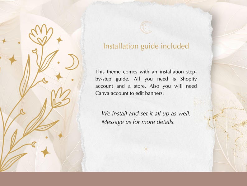 Thème Shopify sorcière, thème Shopify céleste, bannière Magic Canva, modèle de tarot astrologique, POD, thème Shopify magique, thème Shopify en cristal image 7