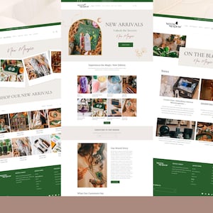 Thème Shopify sorcière, thème Shopify céleste, bannière Magic Canva, modèle de tarot astrologique, POD, thème Shopify magique, thème Shopify en cristal image 4