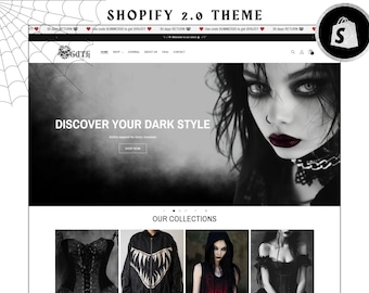 Gothic Shopify Theme, Goth Shopify dropshipping store, Halloween Shopify  Theme, POD Shopify Theme, Mystic Shopify, Magick Shopify Template