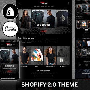 Tema Shopify nero, sito web di e-commerce, attività di vendita di magliette Shopify, negozio di felpe con cappuccio Shopify, negozio di dropshipping Shopify, POD, attività di abbigliamento