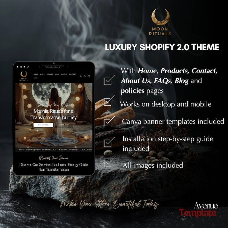 Dark Shopify Theme, Magic Shopify Theme, Numerology Shopify, Tarot ...