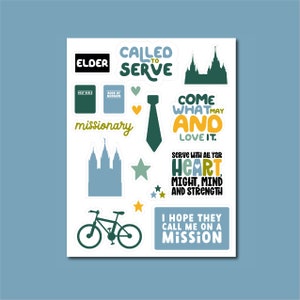 Ouderling Missionaris Stickervel - Afdrukken en knippen
