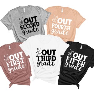 Peace Out Grade School Shirt: Graduation T-Shirt