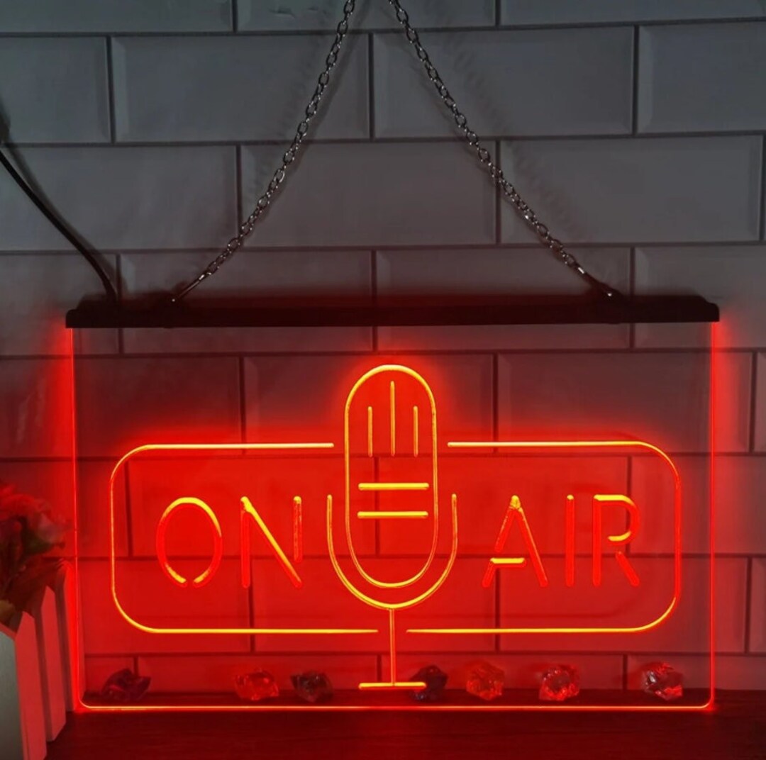 Panneau Lumineux LED "ON AIR" Néon - Alimentation USB, Télécommande, 30x15x10 Cm | Pour Streamers, Gamers, Décoration Chambre, Bureau - 2