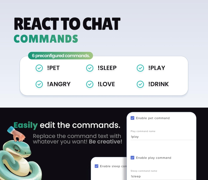 REACTIVE STREAM PET - Snake - Twitch Widget - Hd Files - Instant ...