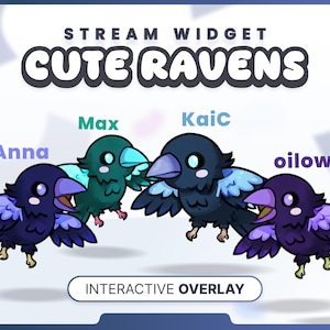 WIDGET STREAM RAVENS // Comandos, Alertas, Pontos do Canal, Chat // Twitch e YouTube (Download Instantâneo)