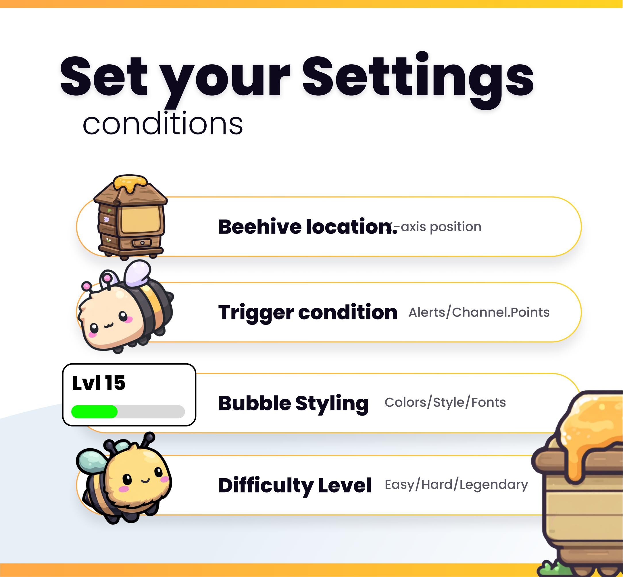 Stream Widget - Bees Village - Earn Rewards, Upgrade Your Beehive and ...