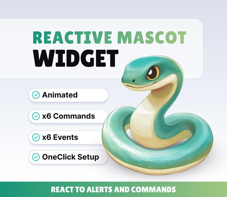 REACTIVE STREAM PET - Snake - Twitch Widget - Hd Files - Instant ...