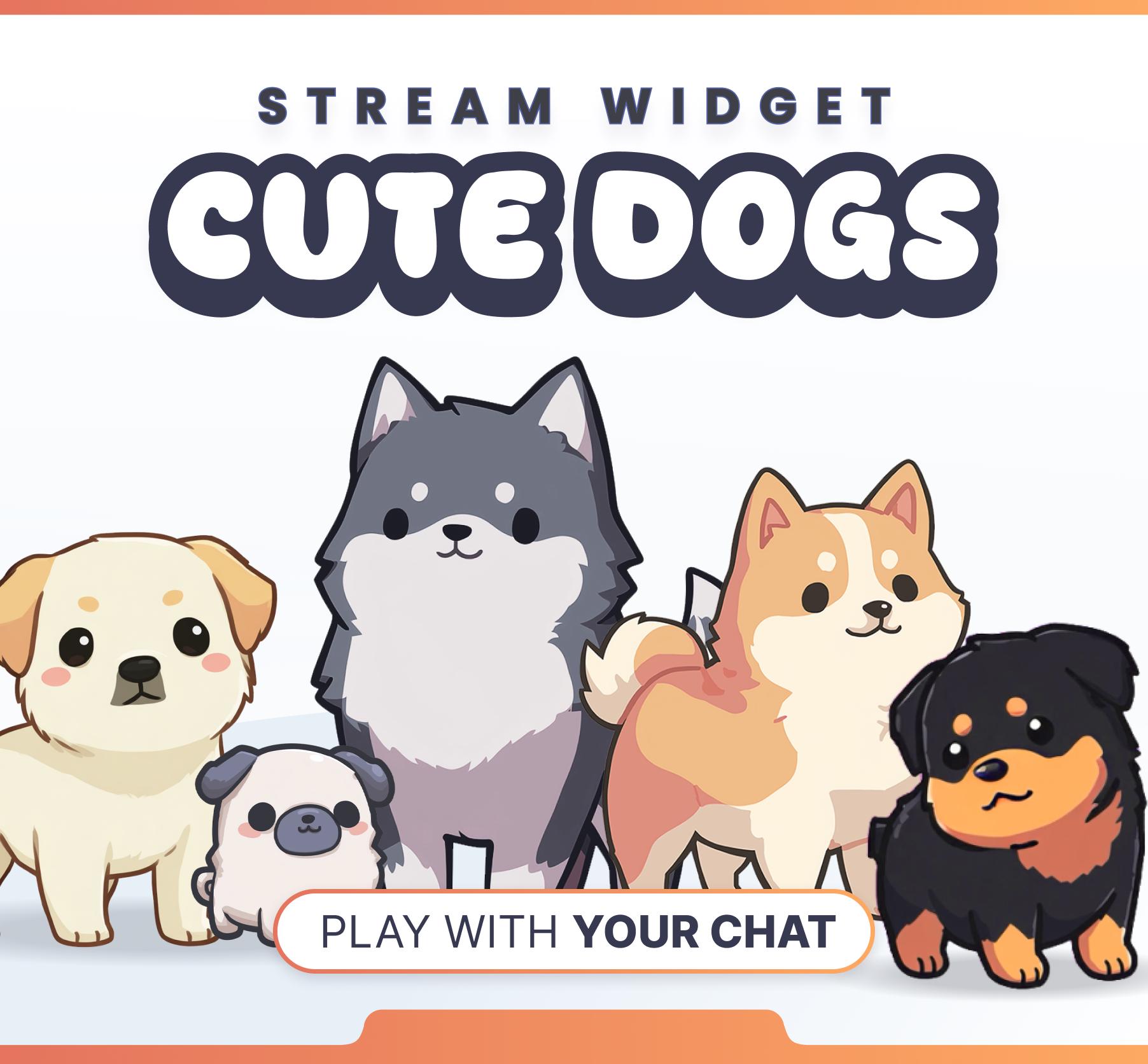 STREAM WIDGET - Dogs // Twitch & Youtube - Streamelements (instant ...