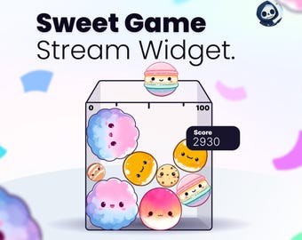 Stream Widget - Sweet Game - Trigger with Channel Points, Alerts and commands - Instant Download