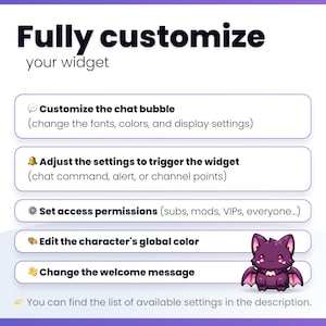 Reactive Stream Pet - BAT // Chat Commands - Alerts - Channel Points // Twitch, Youtube and Kick image 10