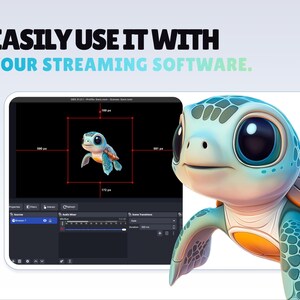 REACTIVE STREAM PET - Sea Turtle - Twitch Widget - Hd Files - Instant ...