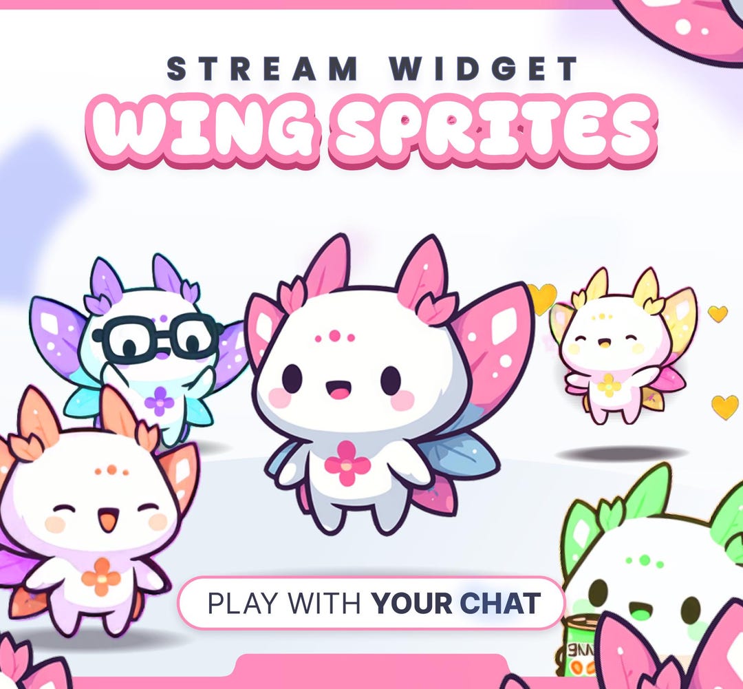 STREAM WIDGET - Wing Sprites // Twitch & Youtube - Streamelements (instant Download) - Etsy