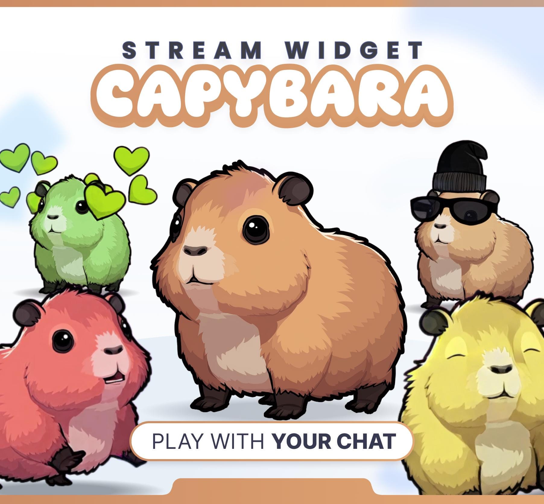STREAM AVATARS - Capybaras // Twitch & Youtube - Streamelements ...