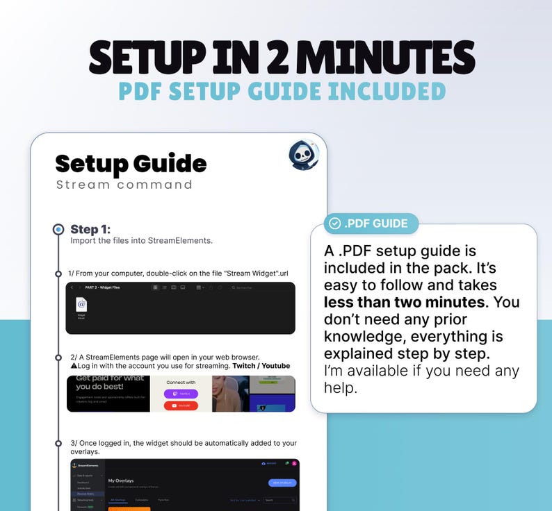 STREAM COMMAND WIDGET - OnlyFans - Chat Command for Twitch and Youtube // Instant Download image 4