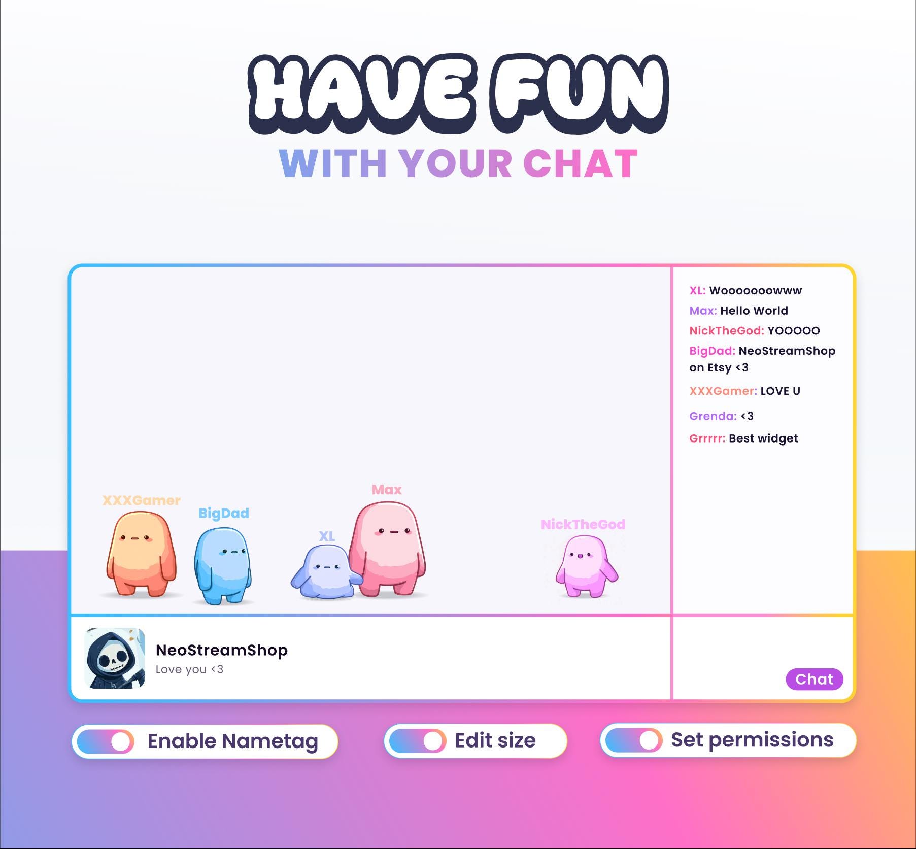 STREAM WIDGET - Friends - Streamelement Widget - Work With Twitch and ...