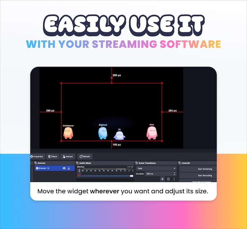 STREAM WIDGET - Friends - Streamelement Widget - Work With Twitch and ...