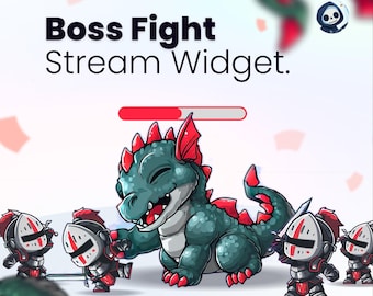 Stream Widget - Boss Fight - Twitch and Youtube only // Stream Games // NEOSTREAMSHOP