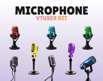 KIT DE MICRÓFONO VTUBER: más de 10 micrófonos únicos, multicolores