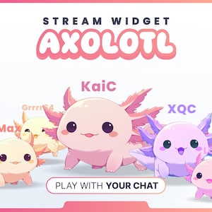 STREAMWIDGET - AXOLOTL // Twitch & YouTube - StreamElements (Direktnedladdning)