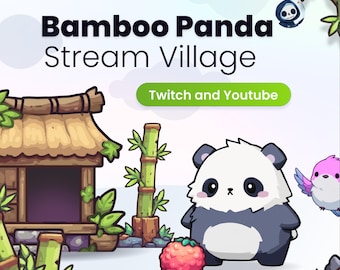 Stream Panda Widget - Village – Farm Resources, Build, make friends  (Twitch/YouTube)
