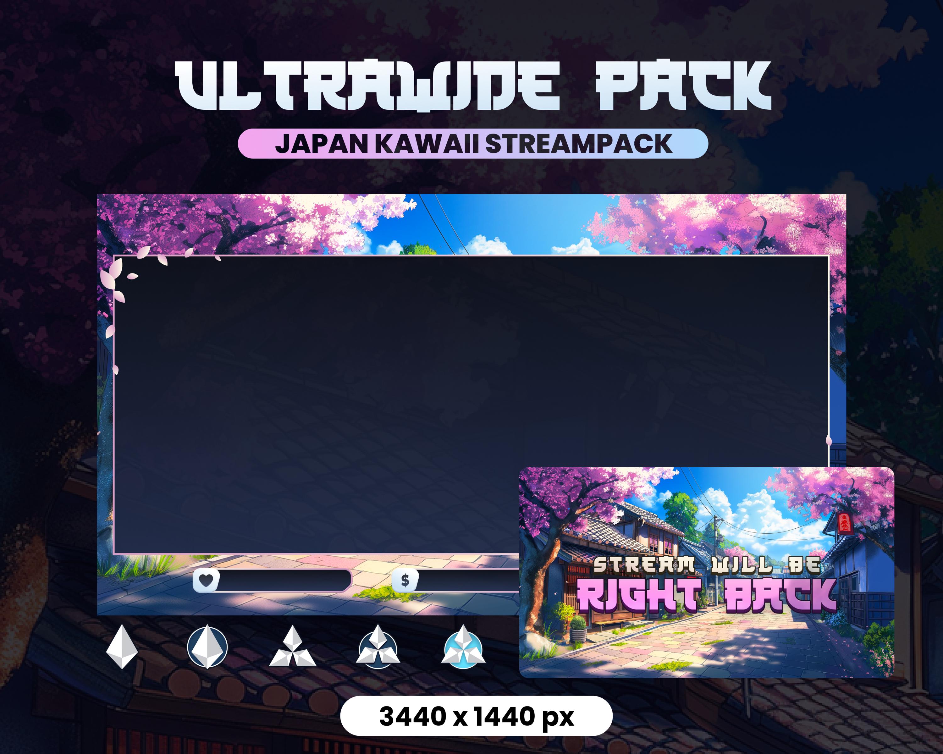 yu。様 オーダーページ ULTRAWIDE STREAMPACK - Japan Kawaii - 3440x1440px - Cute Village