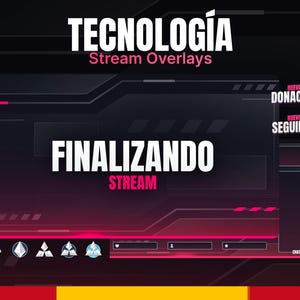 STREAMPACK - Technologìa - 1920x1080 - Spanish - Overlays, Screens, Badges and more! For Twitch, Youtube, Kick ...