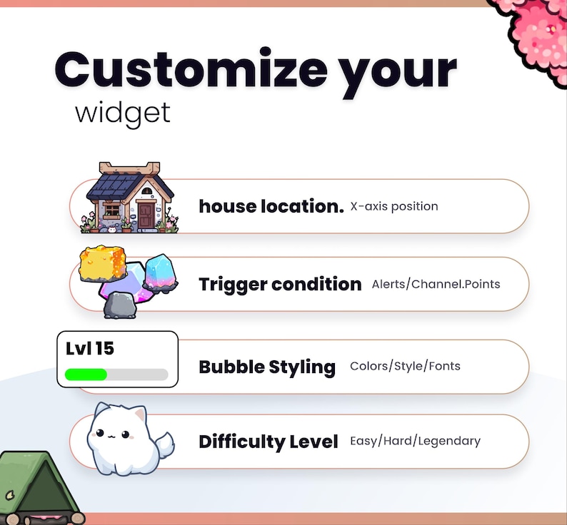 Stream Widget - Winziges Dorf - Sammle Ressourcen, verbessere deine Basis und mehr! Twitch und Youtube Bild 9