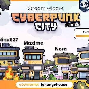 Stream CYBERPUNK CITY - Summon houses, farm spells, attack your neighbors // Twitch, Youtube and kick