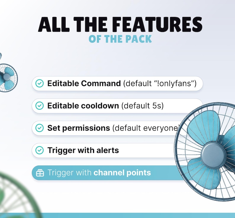 STREAM COMMAND WIDGET - OnlyFans - Chat Command for Twitch and Youtube // Instant Download image 5