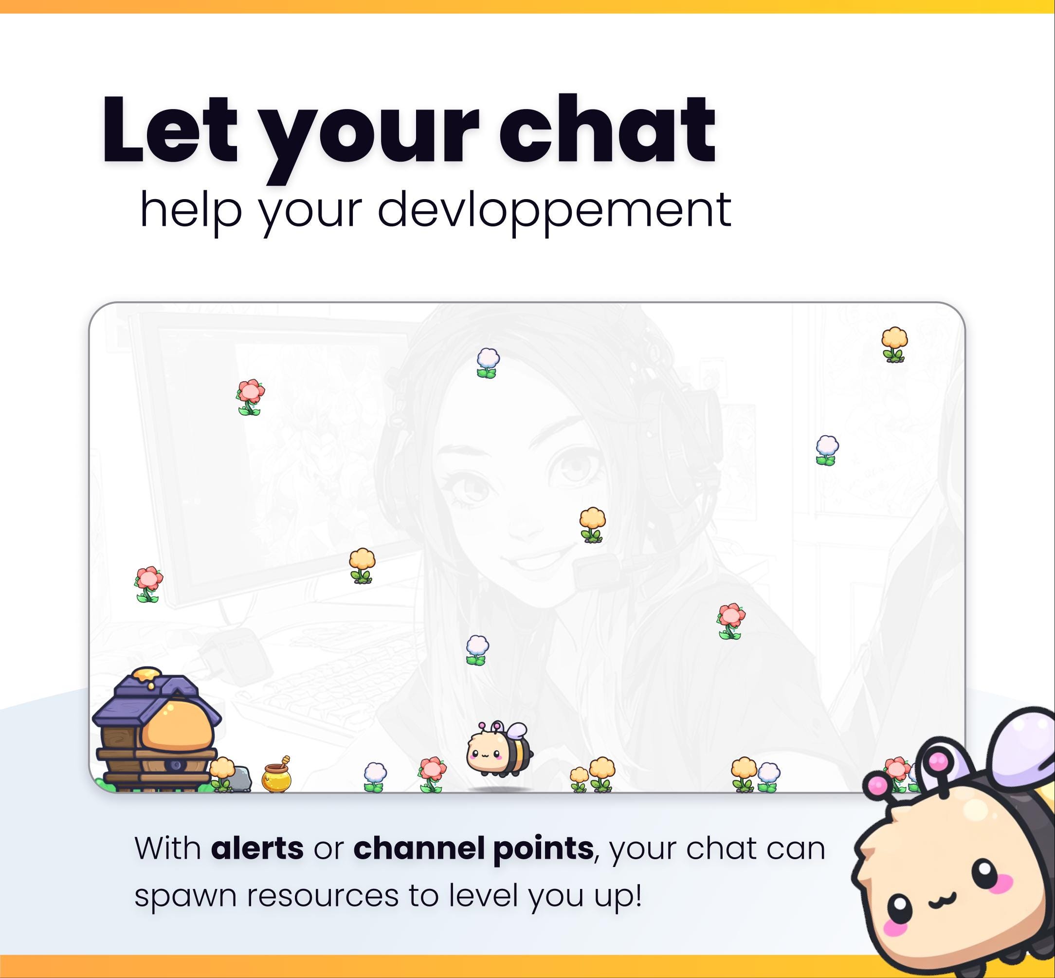 Stream Widget - Bees Village - Earn Rewards, Upgrade Your Beehive and ...