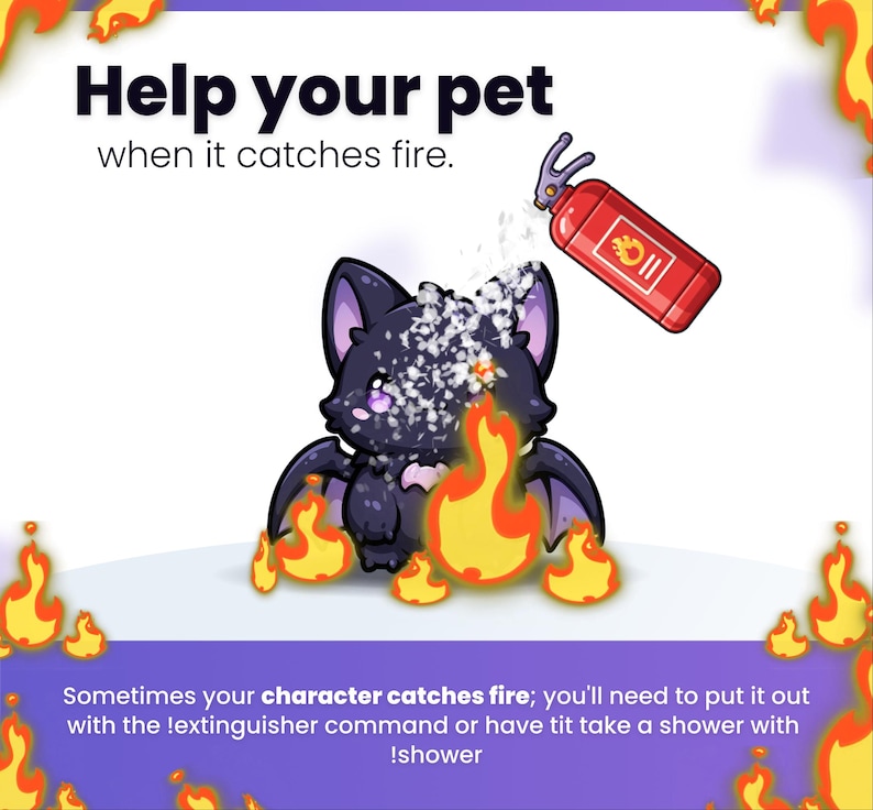 Reactive Stream Pet - BAT // Chat Commands - Alerts - Channel Points // Twitch, Youtube and Kick image 9